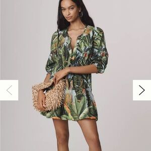 FARM Rio Amazonia Forest Long Sleeve Mini Dress NWOT - size S - sold out online